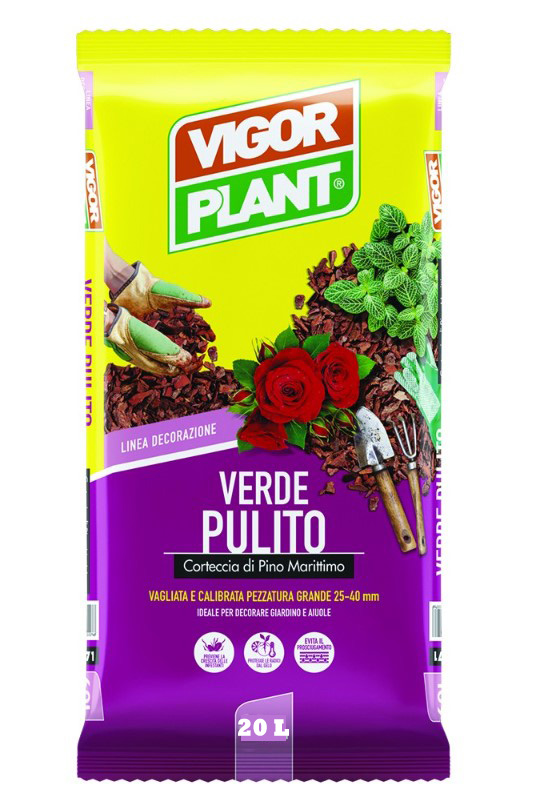 VIGORPLANT Corteccia Pino Verde Pulito 20LT